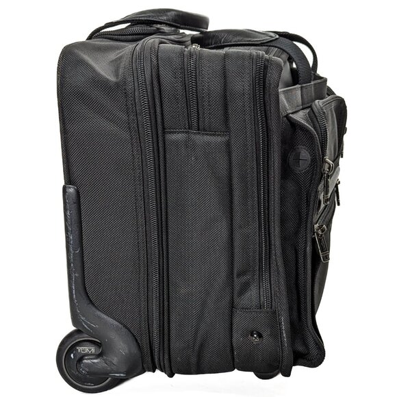 TUMI $900 Ballistic Alpha Deluxe Rolling Expandable Dual Laptop Luggage - Picture 8 of 16